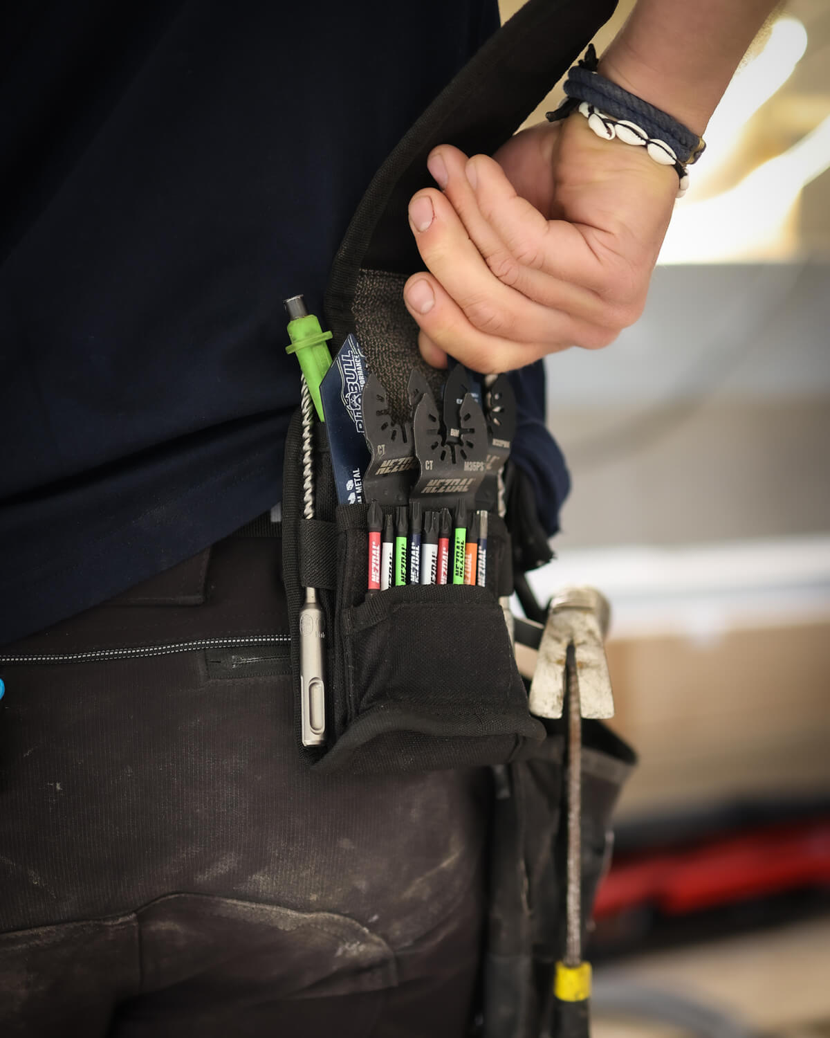 MultiGuard | Trygg oppbevaring av Bor, Bits, Multikutterblader, Stikksagblader, m.m | Med Belteclips