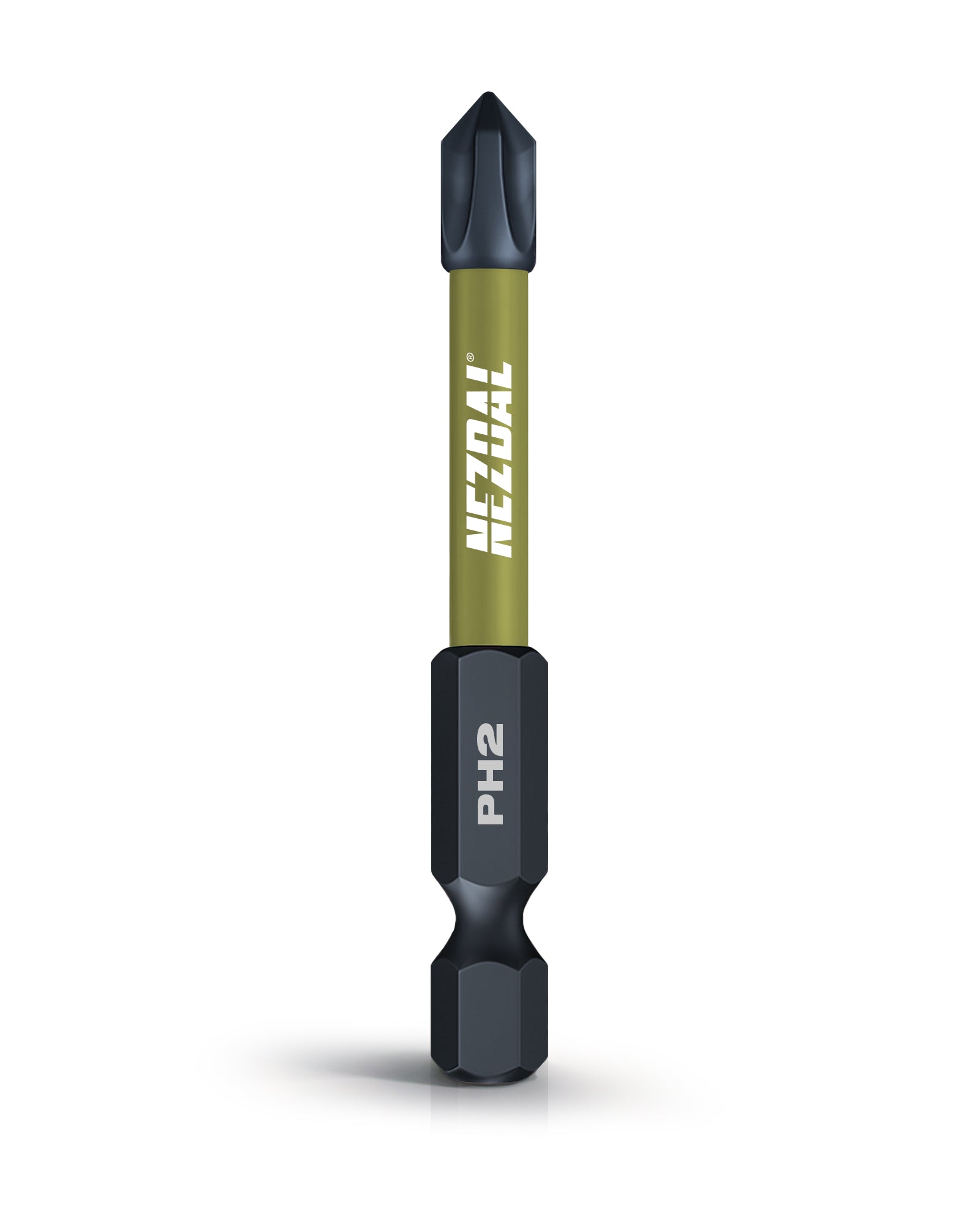 PH2 | Bits | 60mm lengde | Magnetisk | God passform | For Slagtrekker & Drill | 2 stk