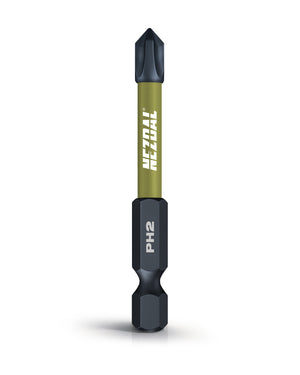 PH2 | Bits | 60mm lengde | Magnetisk | God passform | For Slagtrekker & Drill | 2 stk