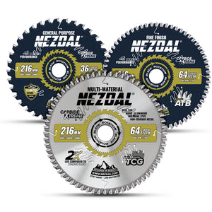 216mm Trio | 36, 64, 64 Tenner | Tre, Multi-Material