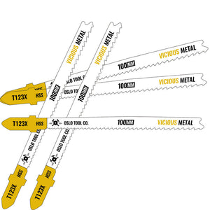 Stikksagblad for saging i metall, aluminium, pvc, rør m.m