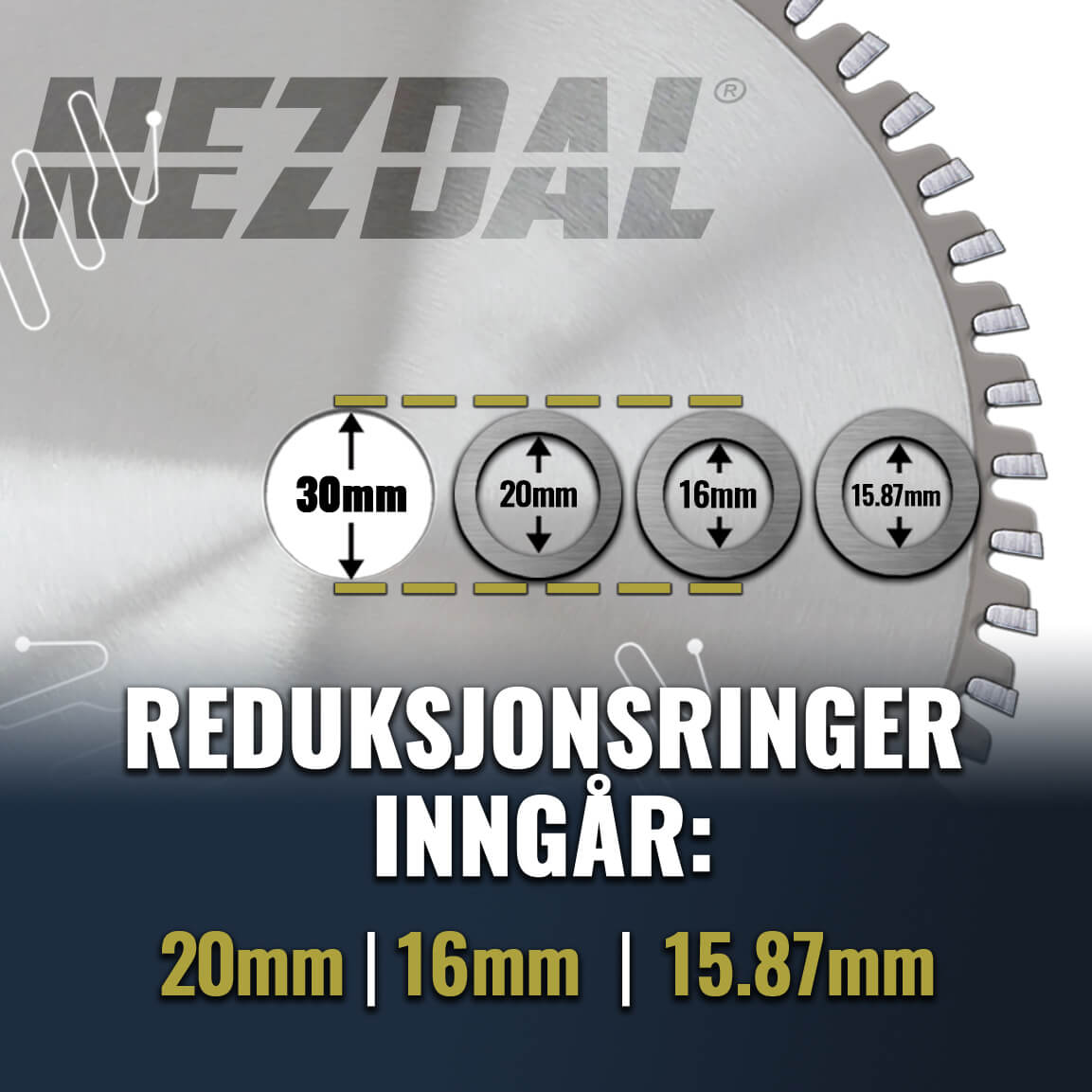 190mm Trio | Tøffe Materialer | Ekstrem Slitestyrke | Bredt bruksområde | Sagblad