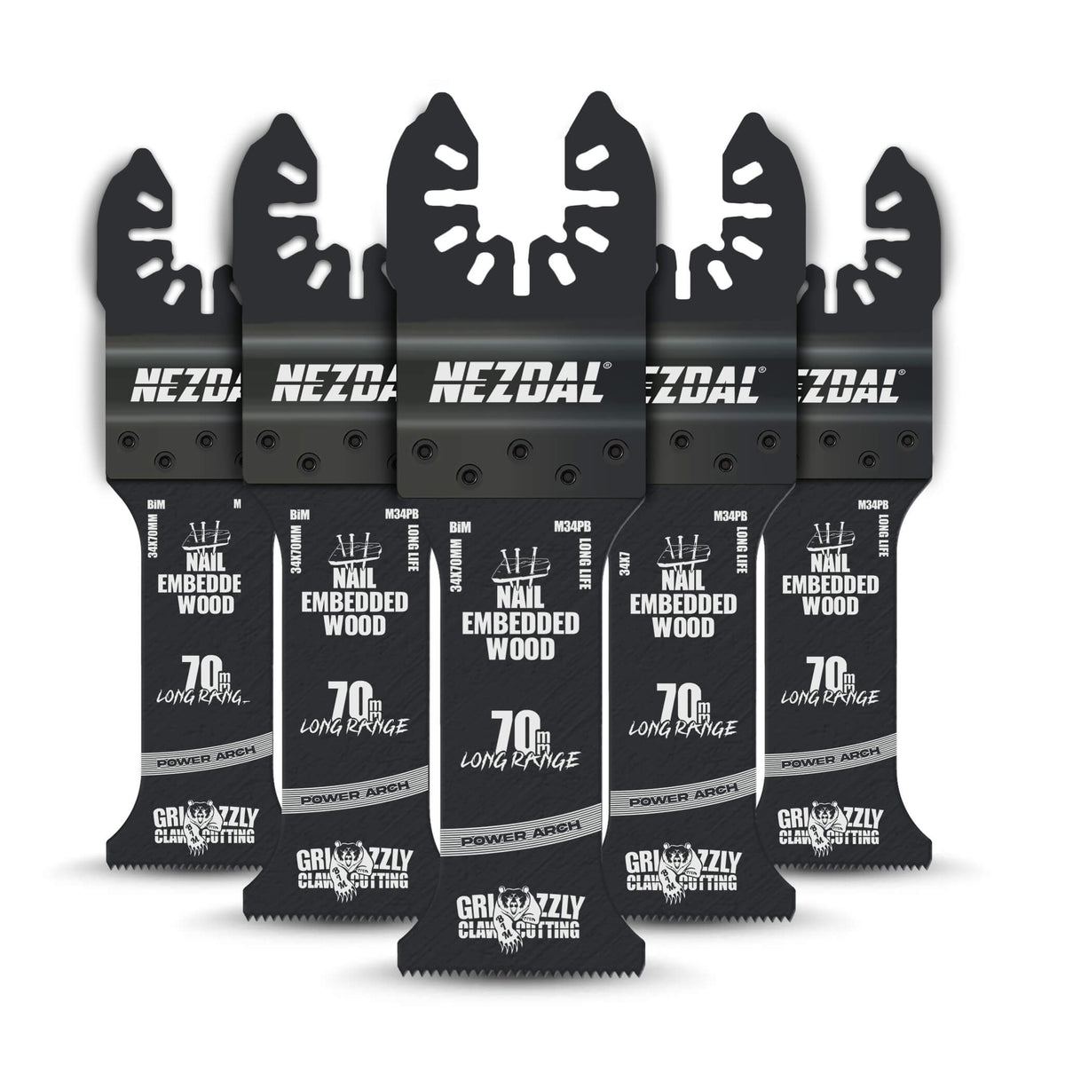 Power Arch | Tre &amp; Spiker | 34x70mm | Hele 70mm rekkevidde | Long Range | 5 stk