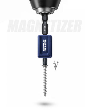 Allrounderen | Magnetizer + 34 stk Bits + Oppbevaringsboks | 60mm lengde | Fargekoder | God passform | For Slagtrekker & Drill