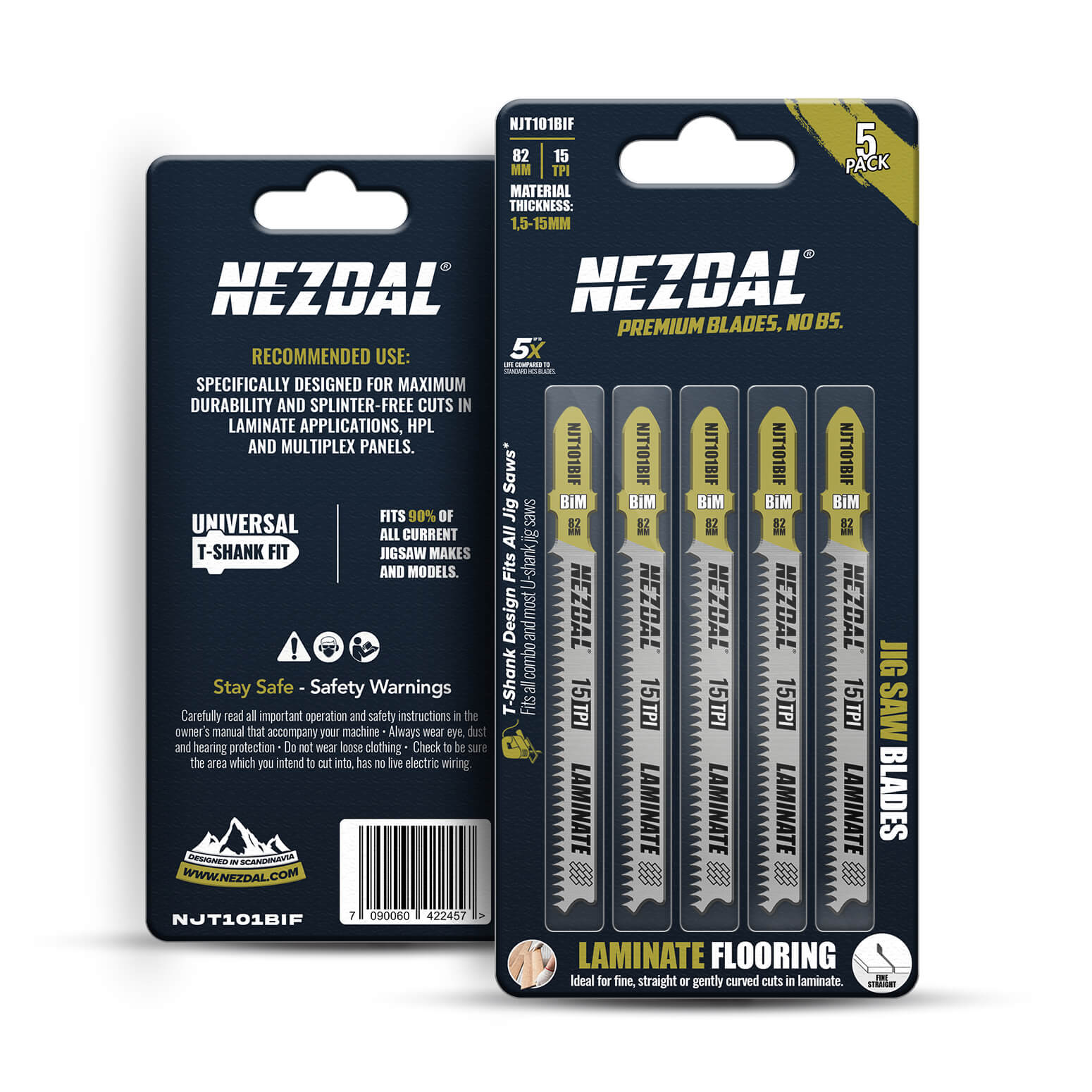 Stikksagblader for lang levetid i laminatgulv