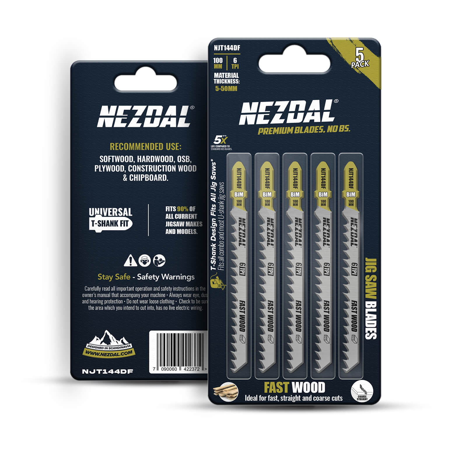 Stikksagblader for raske og rette kutt i trevirke