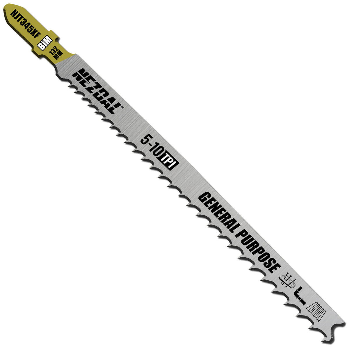 Stikksagblad av hardmetall for tre og metall til generell bruk