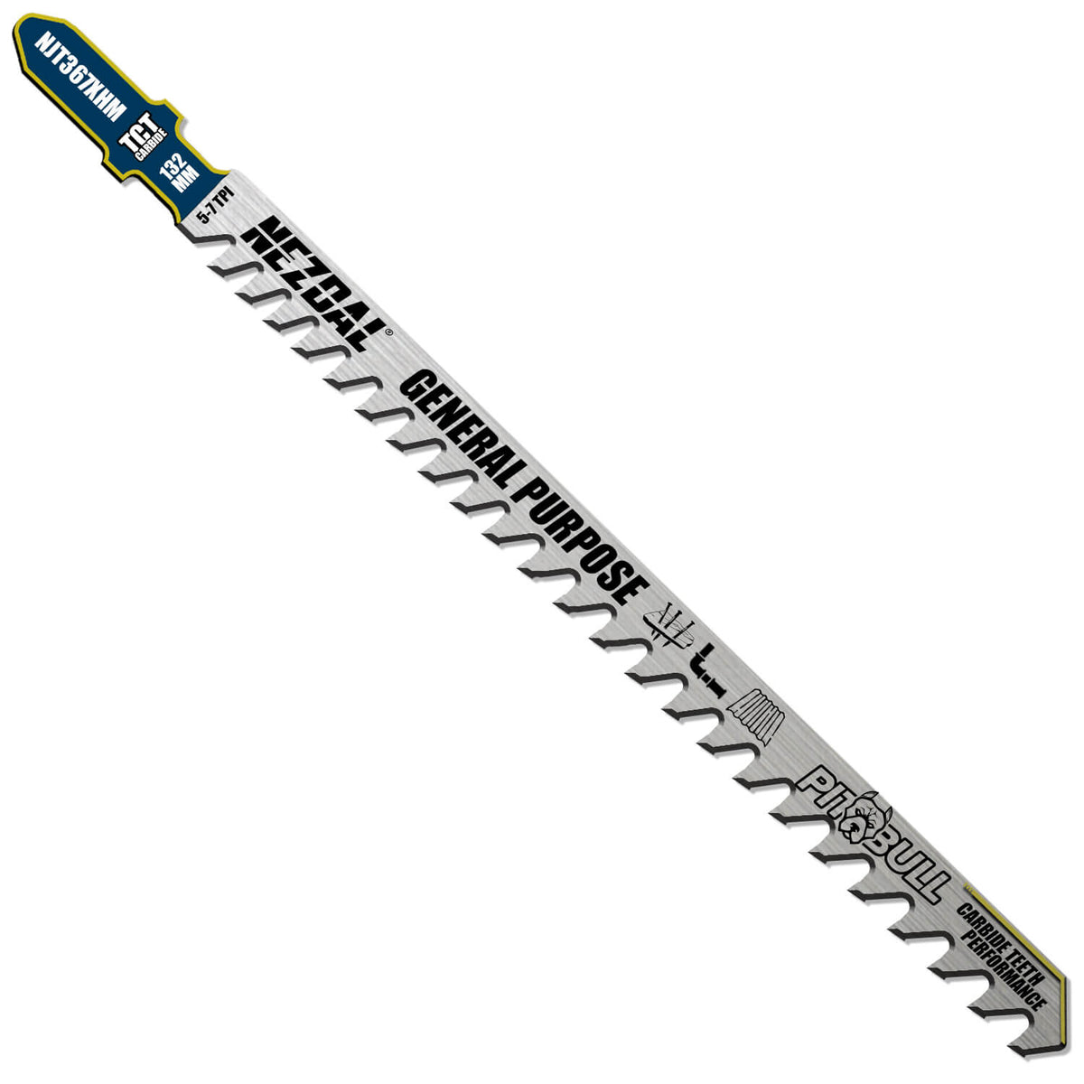 Stikksagblad for generelle formål for tre og metall