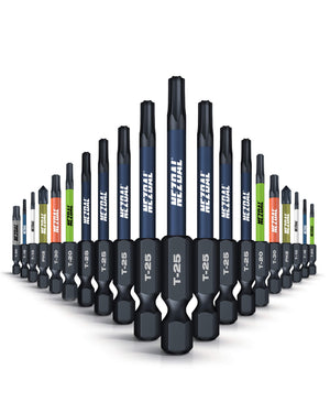 Allrounder Pakken | Bits | 60mm lengde | Magnetisk | God passform | For Slagtrekker & Drill | 26 deler