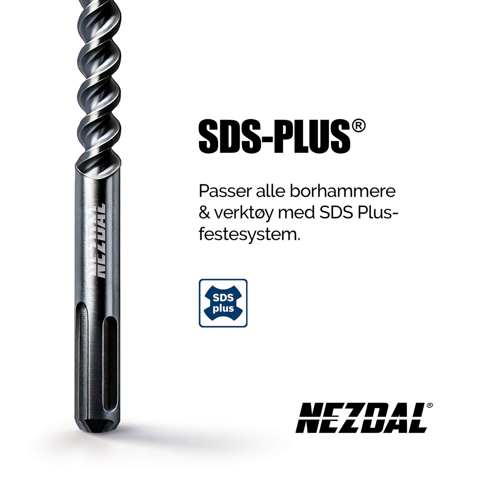 Proffpakken | 5, 6, 8, 10, 12 mm | Ekstra Lengde | Armert Betong, Mur, Stein | For SDS plus borhammere | Inkl. oppbevaringsboks