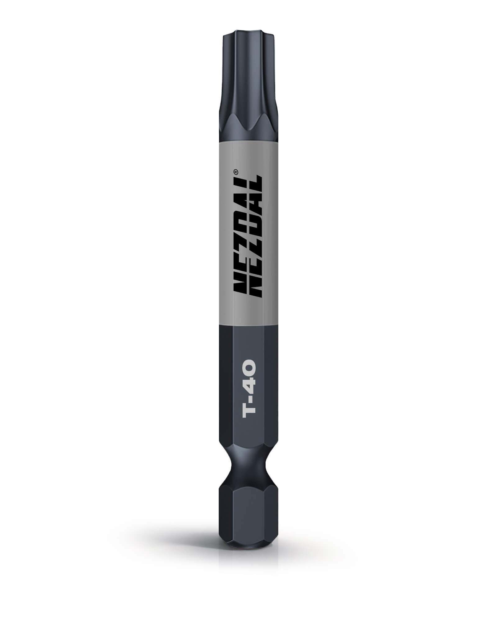 T40 | Bits | 60mm lengde | Fargekoder | God passform | Magnetisk | For Slagtrekker & Drill | 2 stk