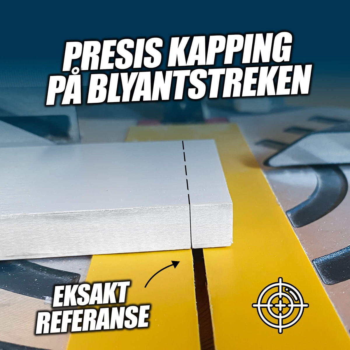 Finish Tape for Kapp/Gjærsag | Økt presisjon | Finere snittkvalitet | Redusert flising | 5 stk