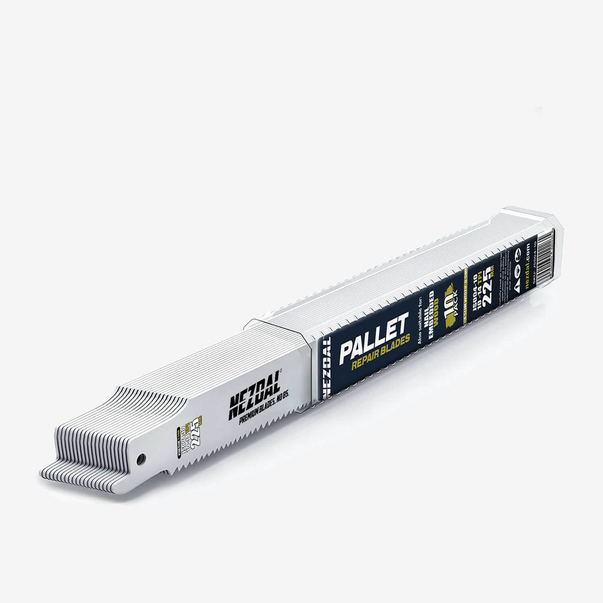 Emballasje for bajonettsagblad