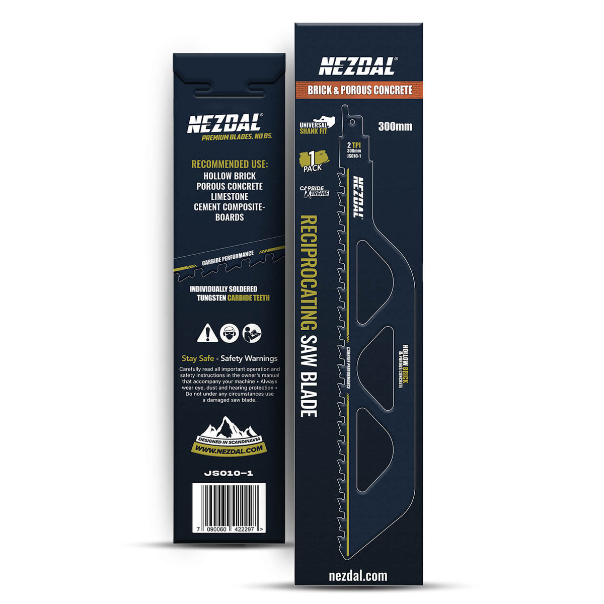 Emballasje for bajonettsagblad