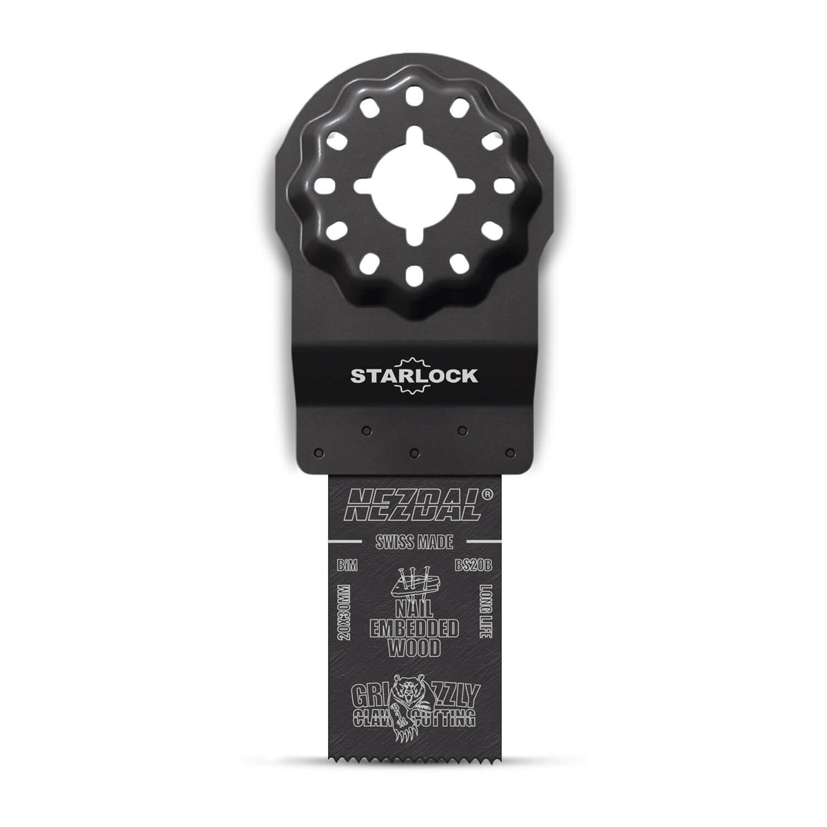 Starlock multikutterblad smal bredde kun 20mm for presisjonssaging i tre og spiker