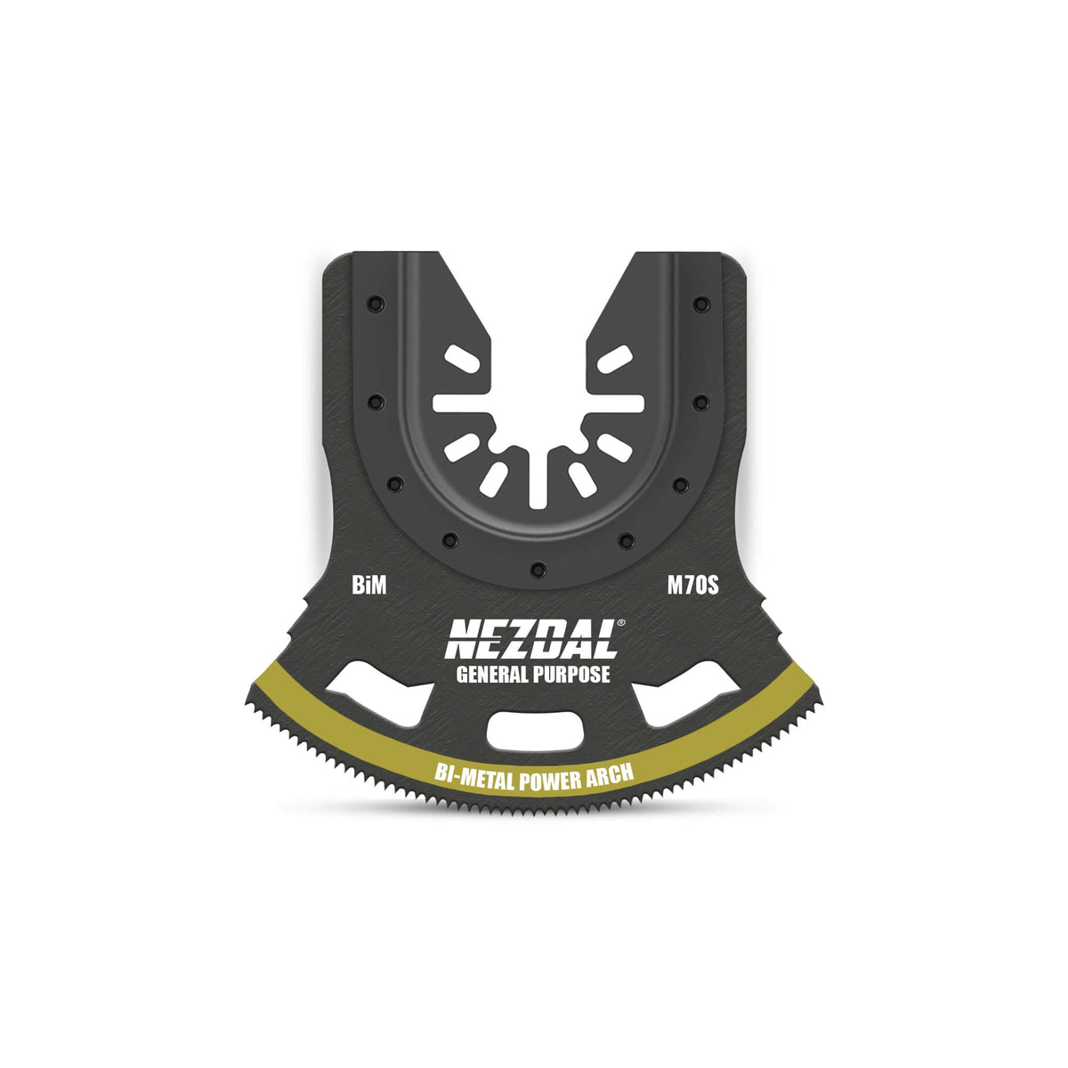 Brett sågblad til multiverktyg för sågning i trä och spik