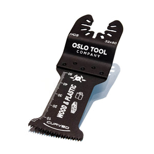 Multikutterblad for kutting i treverk, plastikk, pvc og gips