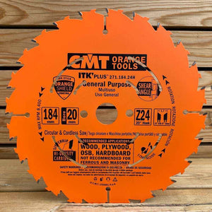 Sagblad 184mm diameter fra CMT for sirkelsag