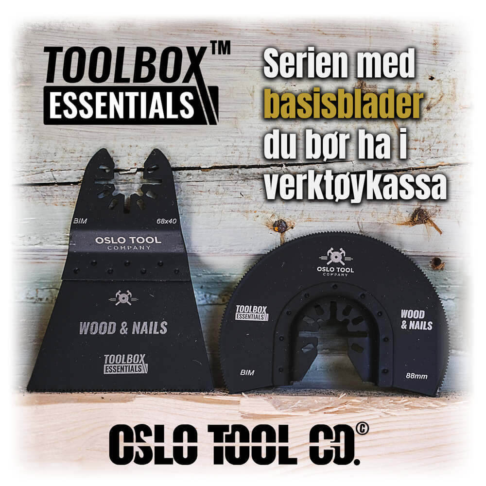toolbox essentials serien - basis multikutterblader du bør ha i verktøykassa